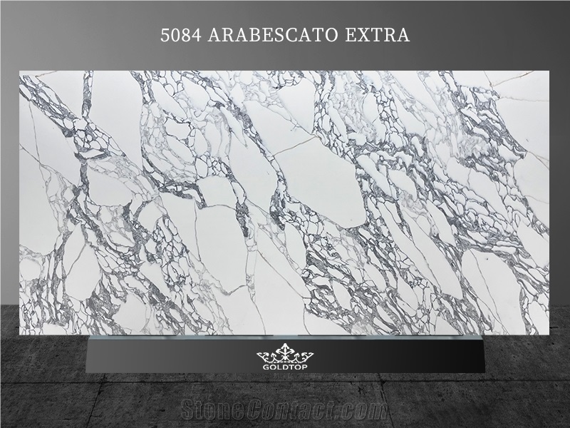 GOLDTOP OEM/ODM Calacatta Arabescato Extra Quartz Slabs