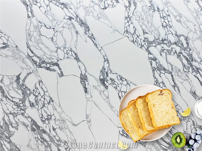 GOLDTOP OEM/ODM Calacatta Arabescato Extra Quartz Slabs