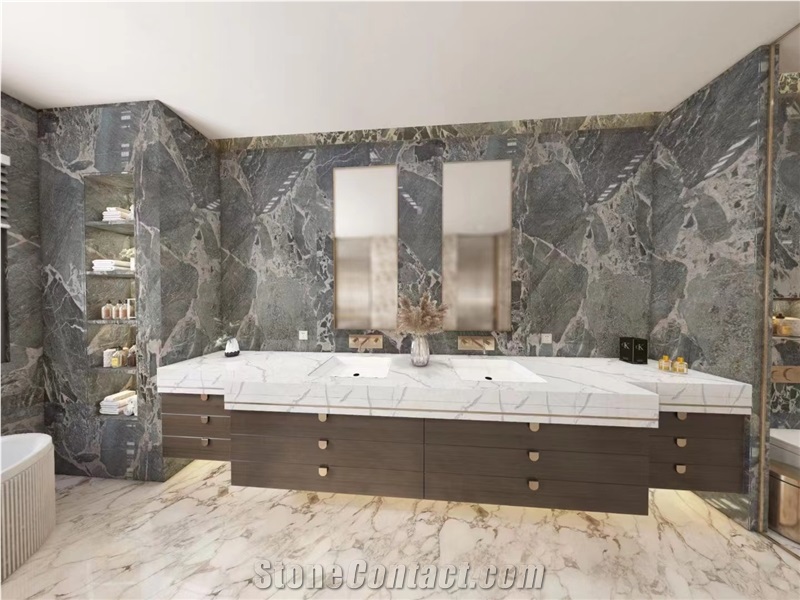 Cheap Good Quality Gray Marble Tiles For Stair