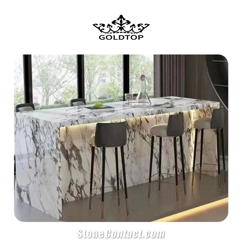 Chinese Factory Calacatta Viola Marble Stairs