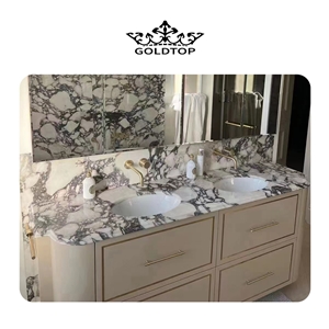 Chinese Factory Calacatta Viola Marble Stairs