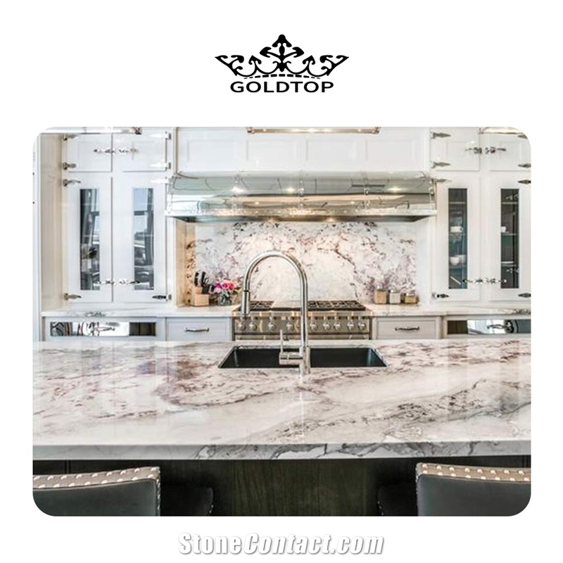 Chinese Factory Purple Veins Marble Slabs