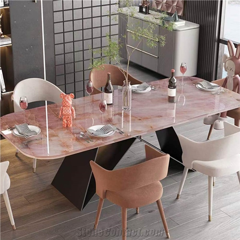 Crystal Pink Quartzite Tile & Slabs On Sale
