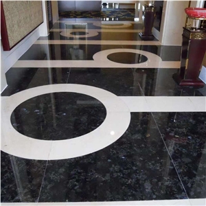 Galactic Blue Polished Stone Granite Tiles For Exterior Pool