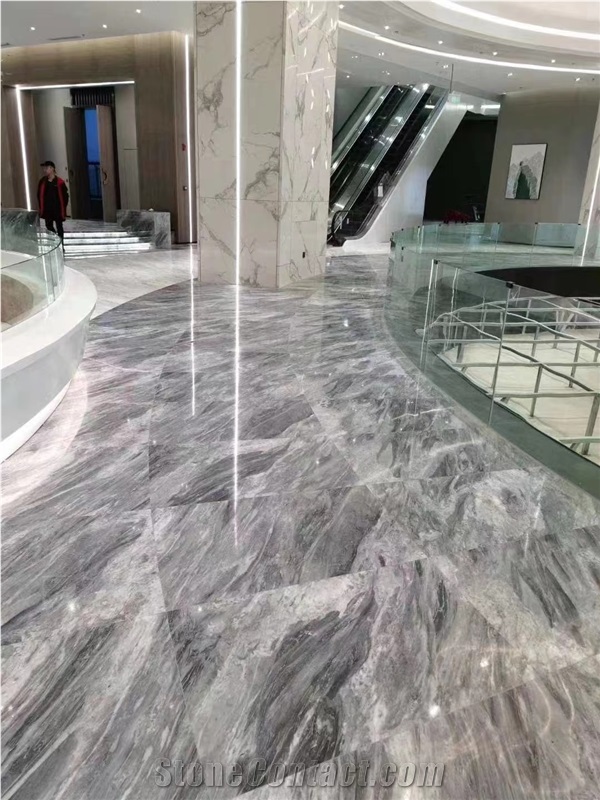 GOLDTOP ODM/OEM Florence Grey Marble Slab