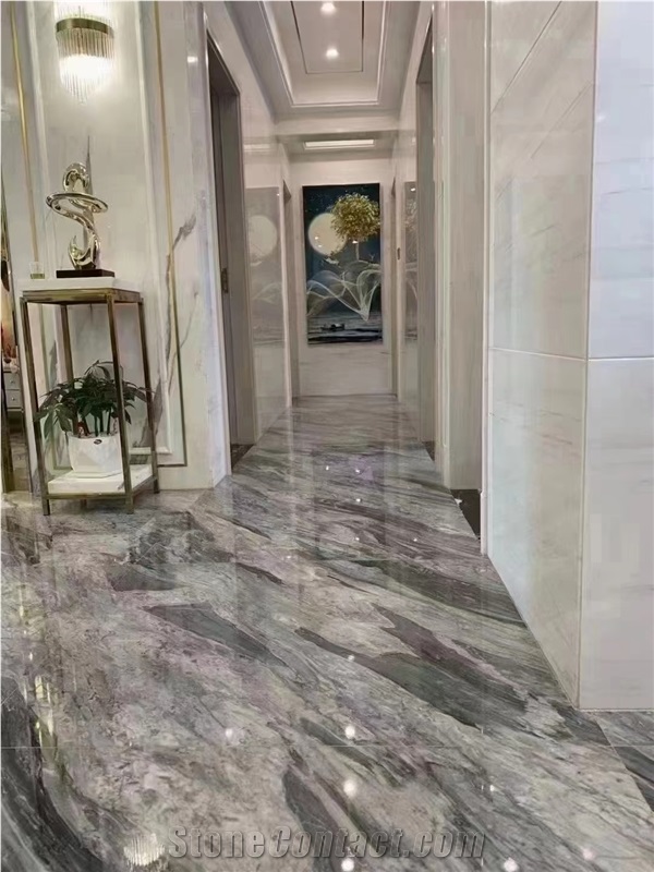 GOLDTOP ODM/OEM Florence Grey Marble Slab