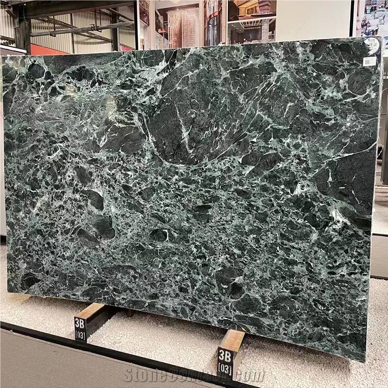 GOLDTOP ODM/OEM Prada Green Marble Slab