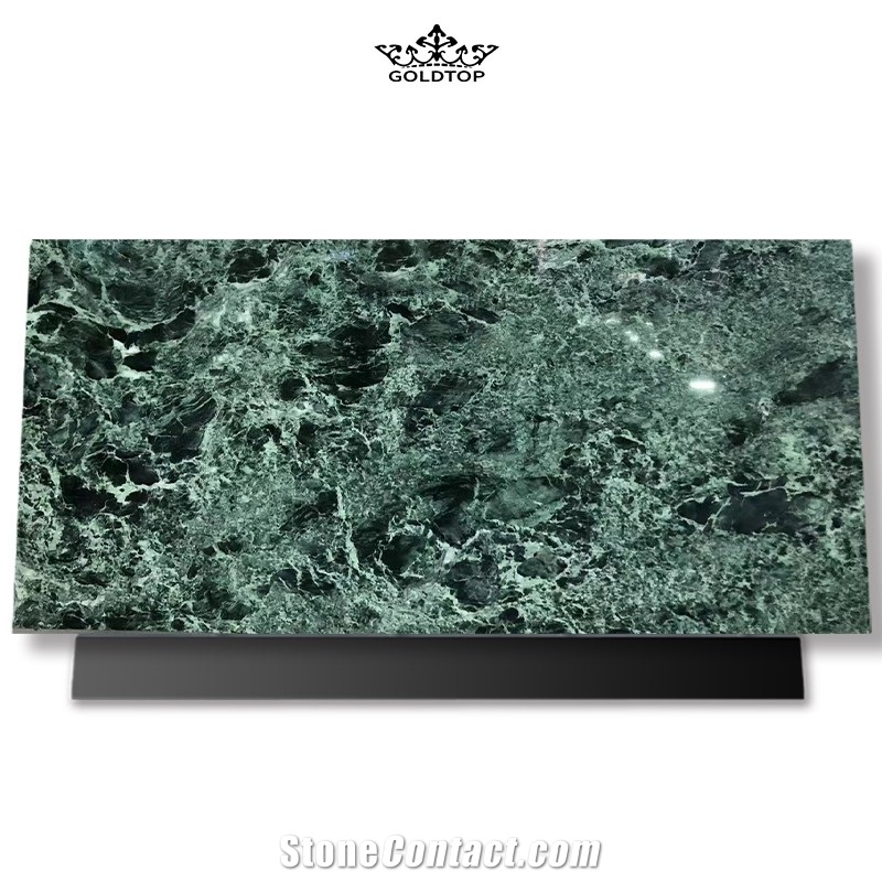 GOLDTOP ODM/OEM Prada Green Marble Slab