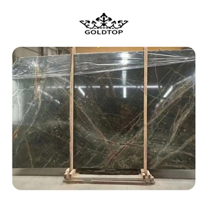 GOLDTOP ODM/OEM Rainforest Green Marble Slab