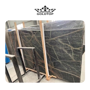 GOLDTOP ODM/OEM Rainforest Green Marble Slab