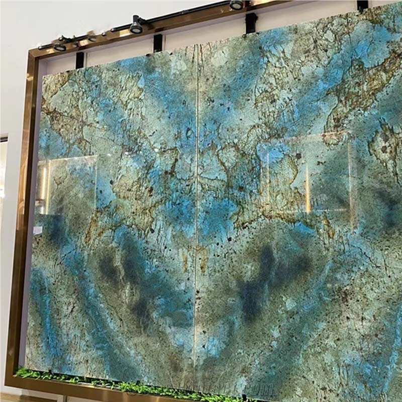 GOLDTOP OEM/OD Blue Fantasy Granite Slabs