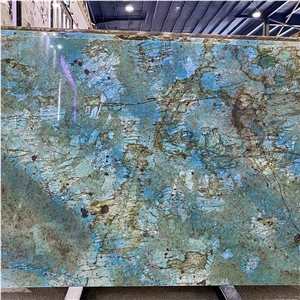 GOLDTOP OEM/OD Blue Fantasy Granite Slabs