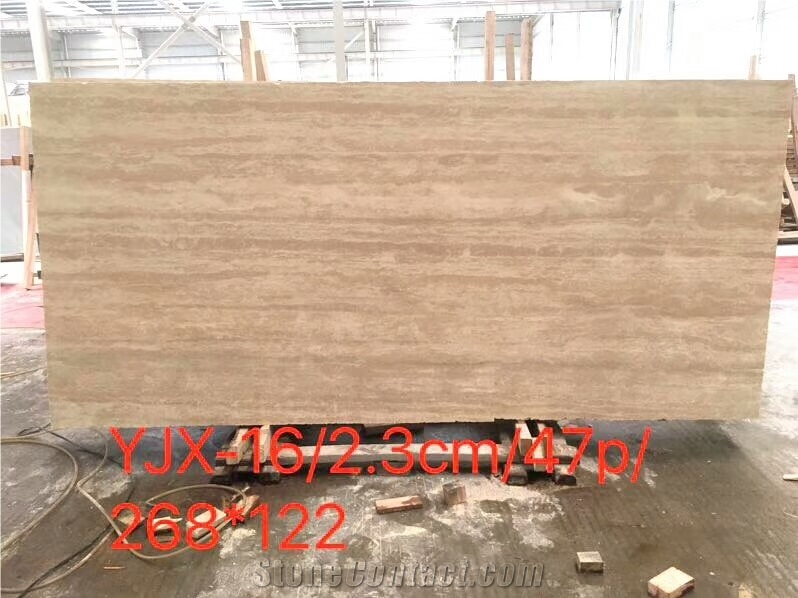 GOLDTOP OEM/ODM Beige White Travertine Polished Tiles