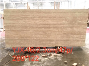 GOLDTOP OEM/ODM Beige White Travertine Polished Tiles