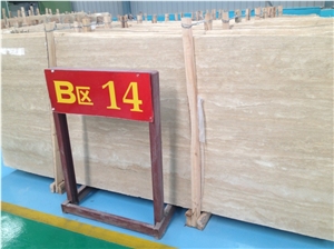 GOLDTOP OEM/ODM Beige White Travertine Polished Tiles