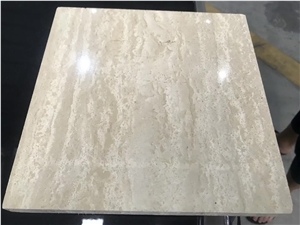 GOLDTOP OEM/ODM Beige White Travertine Polished Tiles