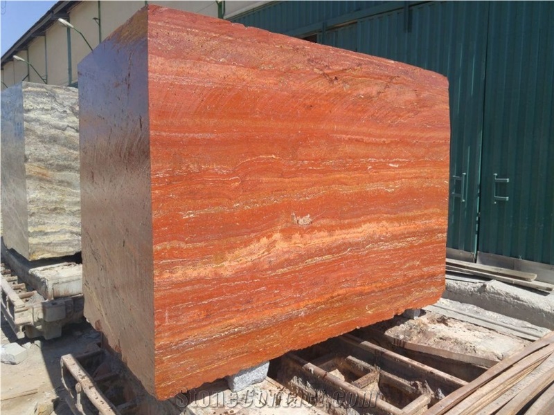 GOLDTOP OEM/ODM Iran Red Travertine Polished Tiles