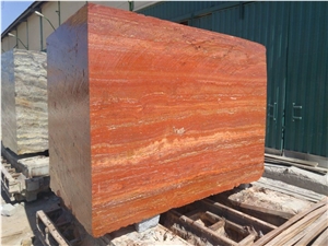 GOLDTOP OEM/ODM Iran Red Travertine Polished Tiles