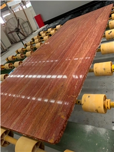 GOLDTOP OEM/ODM Iran Red Travertine Polished Tiles