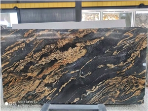 GOLDTOP OEM/ODM Magma Gold Brazilian Granite Polished Tiles