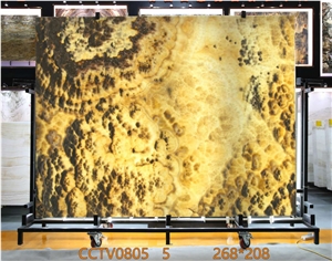 GOLDTOP OEM/ODM Orange Onyx Polished Tiles