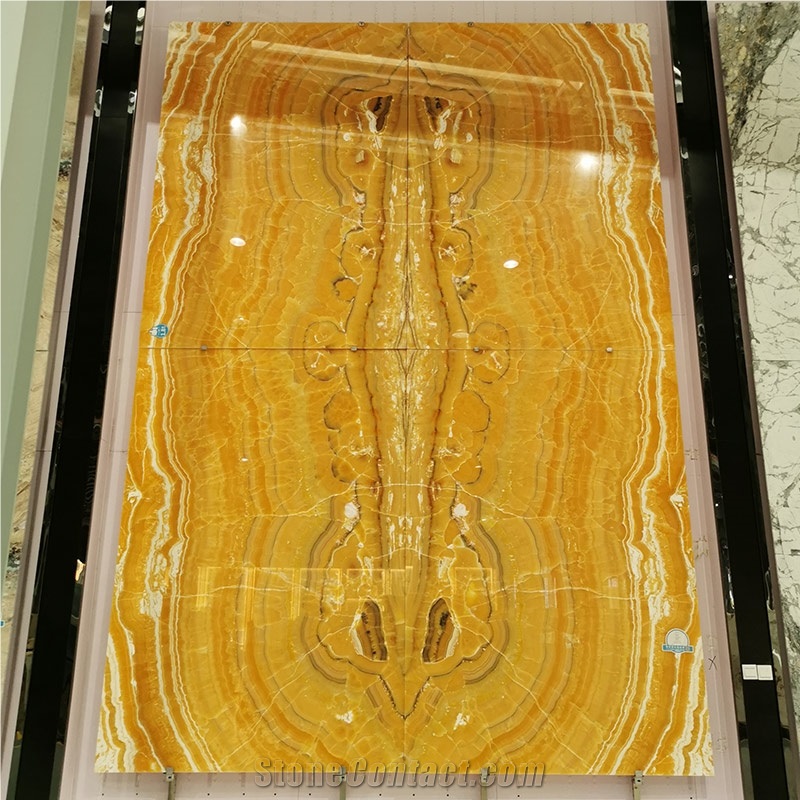 GOLDTOP OEM/ODM Orange Onyx Polished Tiles