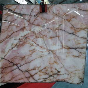 GOLDTOP OEM/ODM Pink Quartzite Polished Slabs