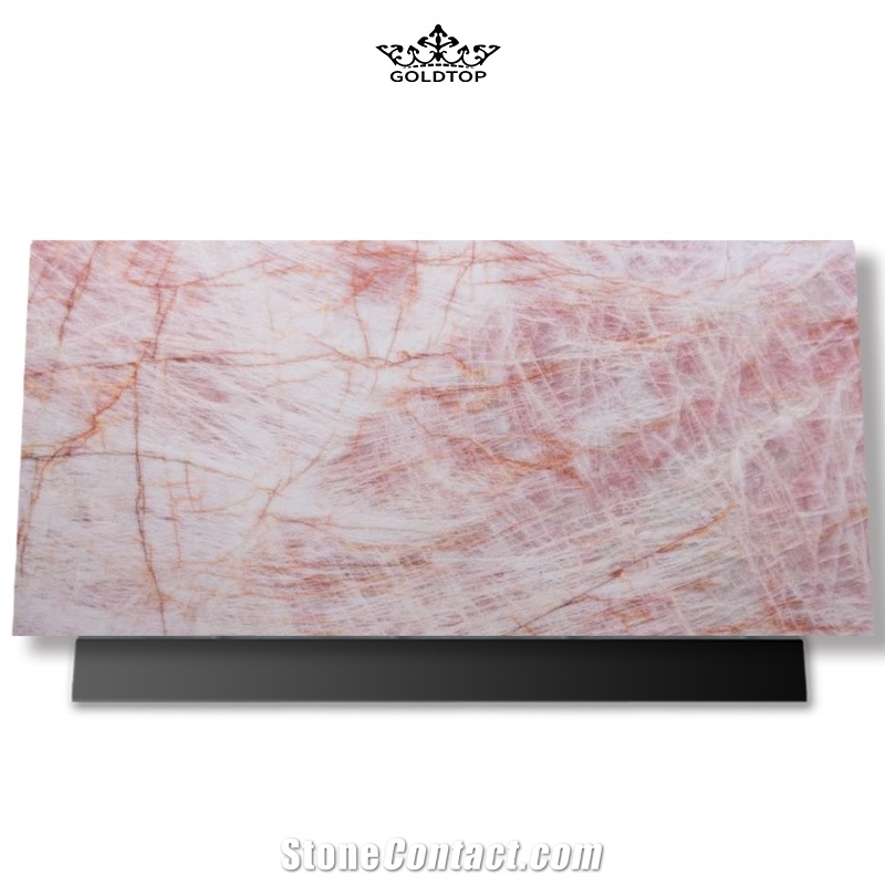 GOLDTOP OEM/ODM Pink Quartzite Polished Slabs