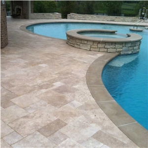 Good Pattern Beige Travertine Slabs & Tiles