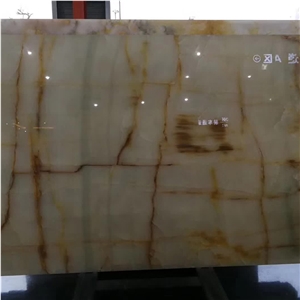 Gorgeous Snow White Onyx Tiles & Slabs For Bathroom Wall