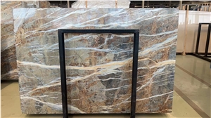 Grey And Blue Blue Jeans Marble Tiles & Slabs