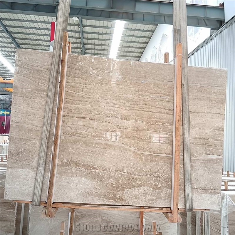 Grey River Vein Beige Marble Dino Beige Marble Slabs Tiles