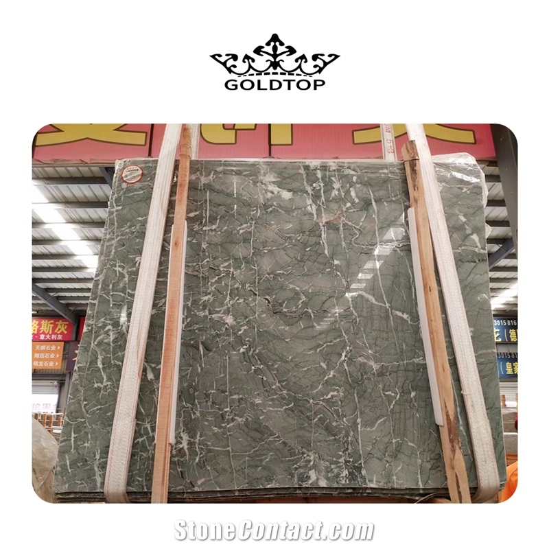HIGH QUALITY GREEN MARBLE SLABS CLEAR WALL FLOOR TILES