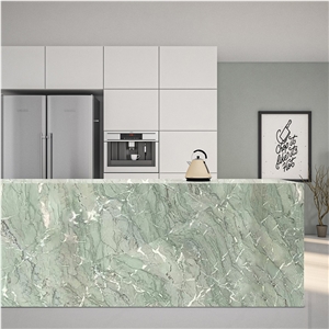 HIGH QUALITY GREEN MARBLE SLABS CLEAR WALL FLOOR TILES