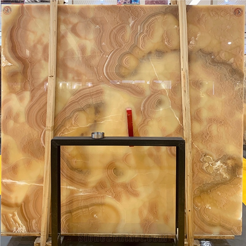 High Quality Orange Onyx Slabs For Bathroom