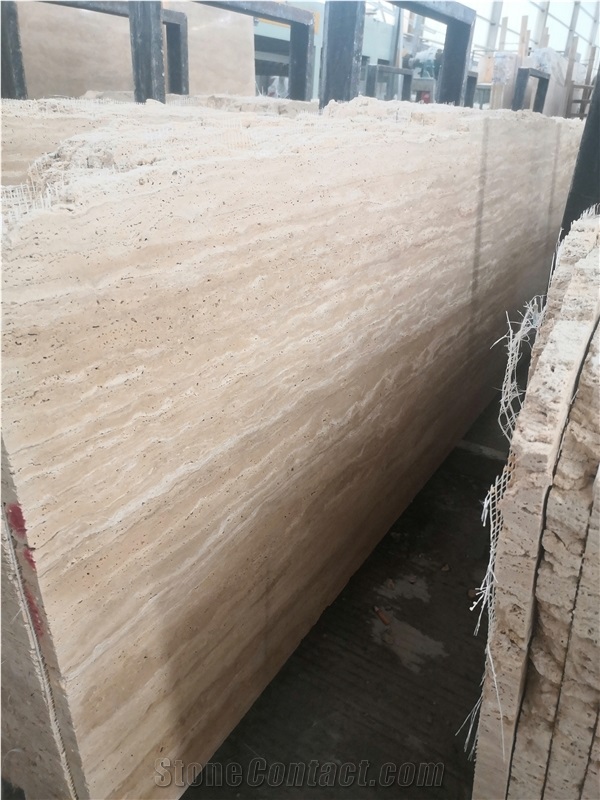 Hot Sale Beige White Travertine Slabs For Floor