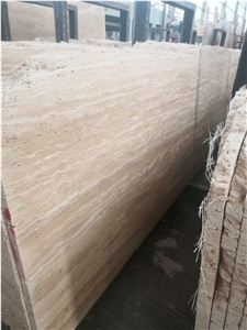 Hot Sale Beige White Travertine Slabs For Floor