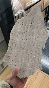 Hot Sale Beige White Travertine Slabs For Floor