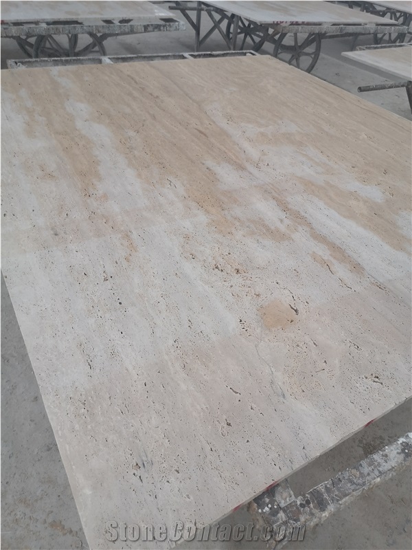 Hot Sale Beige White Travertine Slabs For Floor