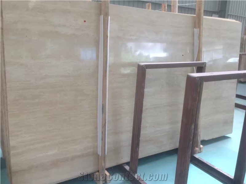 Hot Sale Beige White Travertine Slabs For Floor