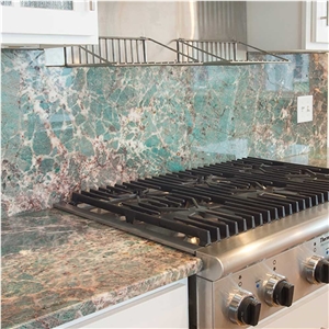 Jungle Style Amozonite Granite Polished Tiles Slabs