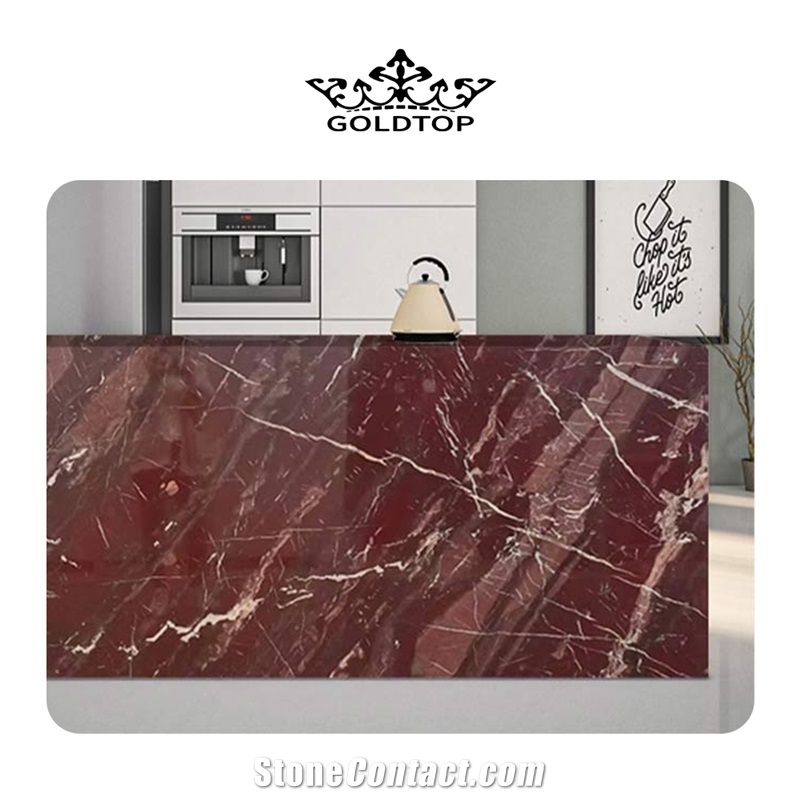LUXURY POLISHED CLEAR TEXTURE MARBLE TABLE TOP