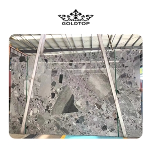 Modern Style Natural Conglomerates Slabs For Bathroom