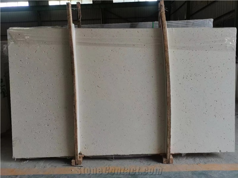 Natural Stone Ivory White Cheese Limestone Slabs