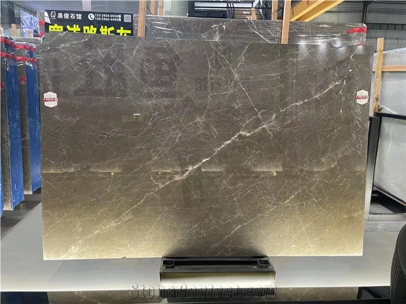 Nice Pattern Cyprus Grey Slab Tiles For Floor