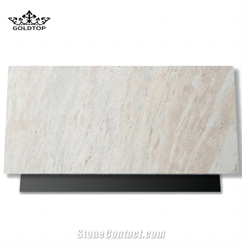 Polished River White Granite Slabs