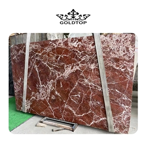 RED MARBLE SLAB, POLISHED Rosso Levanto Marble