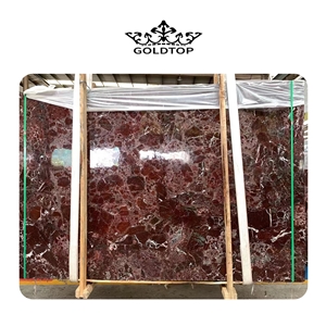 RED MARBLE SLAB, POLISHED Rosso Levanto Marble