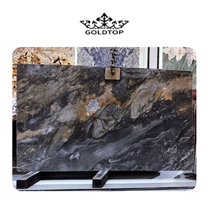 Shangri-La Brown Quartzite Slab For Bathroom Wall Tile