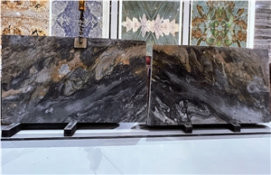 Shangri-La Brown Quartzite Slab For Bathroom Wall Tile